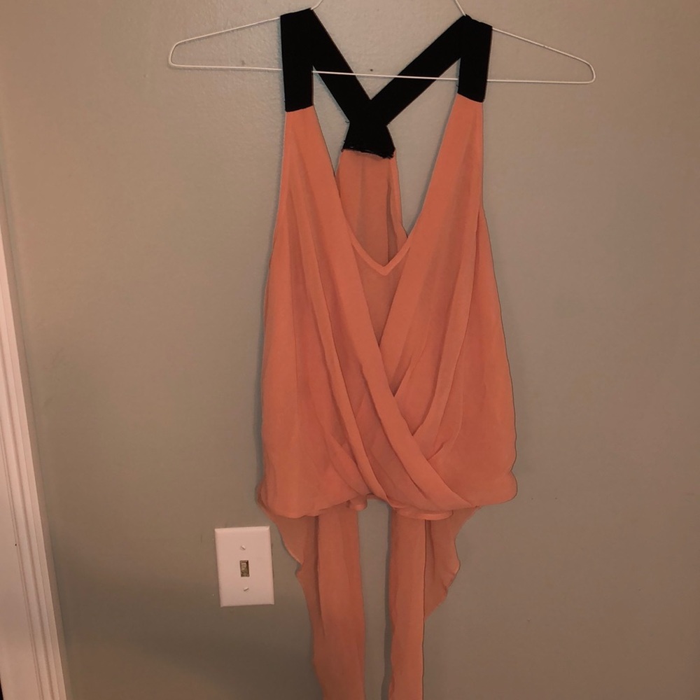 Black and pink blouse